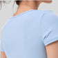 Wholesale women's yoga t-shirt with pads | Wonderxfans bulk activewear