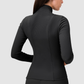 Wholesale Women's Activewear Fleece-Lined Zip Pocket Yoga Jacket