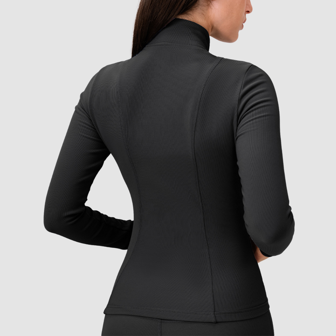 Wholesale Women's Activewear Fleece-Lined Zip Pocket Yoga Jacket