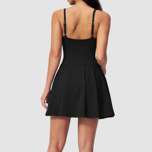 Wholesale Naked Feel Deep V-neckline Tennis Removable Breast Pads Dress