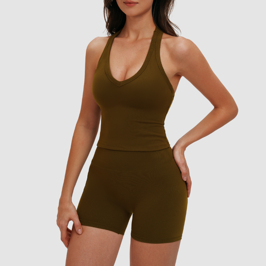 Wholesale solid color tight-fitting activewear sets | Wonderxfans bulk activewear