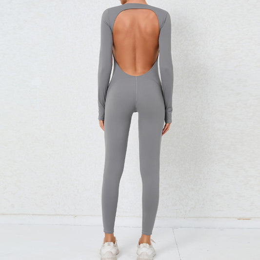Wholesale Sexy backless long-sleeved high-intensity fitness | Wonderxfans bulk activewear