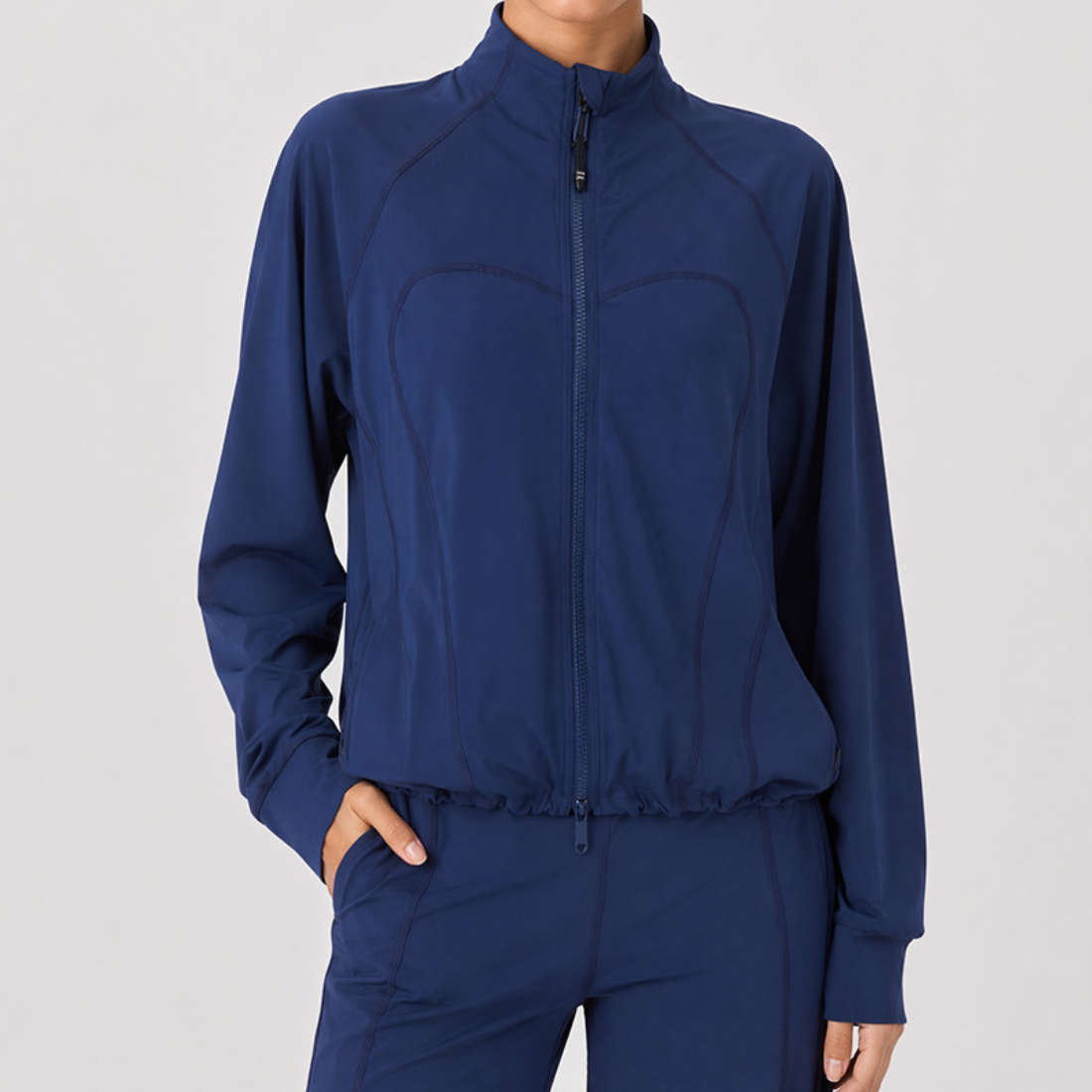 Women's Activewear Loose-Fit Long-Sleeve Yoga Training Outer Layer Jacket