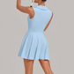 Wholesale Women's Quick-Dry Tennis Dress – Separate Shorts Anti-Exposure Pleated Yoga Skirt