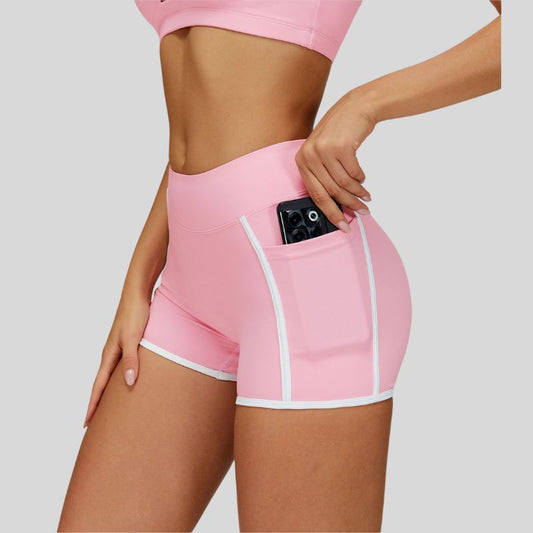 Wholesale Contrasting Yoga Fitness Shorts | Wonderxfans bulk activewear