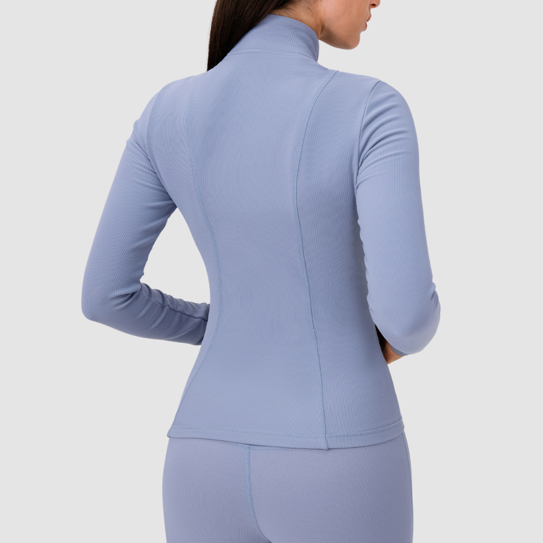 Wholesale Women's Activewear Fleece-Lined Zip Pocket Yoga Jacket