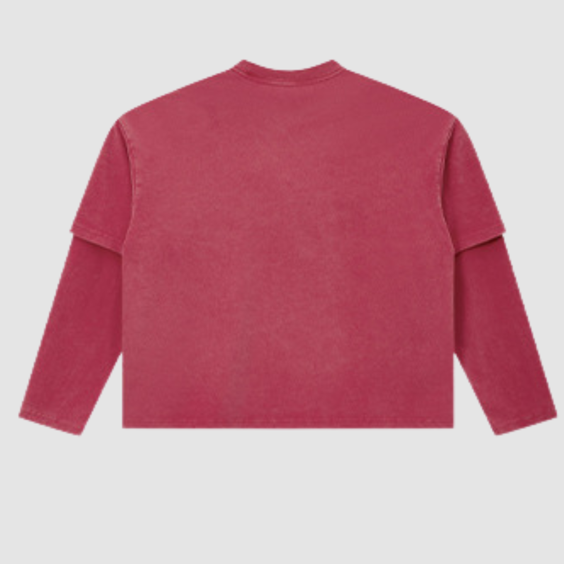 Wholesale Men’s Washed Double-Sleeve Long-Sleeve T-Shirt