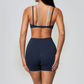 Wholesale Wholesale Triangle Cup Yoga Set – Naked-Feel Seamless Bra+ Fitness Shorts
