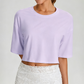 Women's Modal Cooling Yoga T-Shirt Loose Breathable Short Sleeve Top
