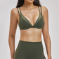 Wholesale fake two contrasting back yoga bras