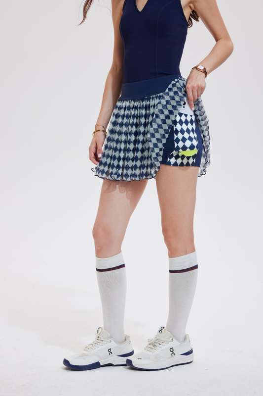 Wholesale polo-v mesh a-line tennis dress | Wonderxfans bulk activewear