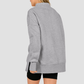 Wholesale Half-Zip Pullover Sweatshirt – Fashionable Side Slit Sportswear