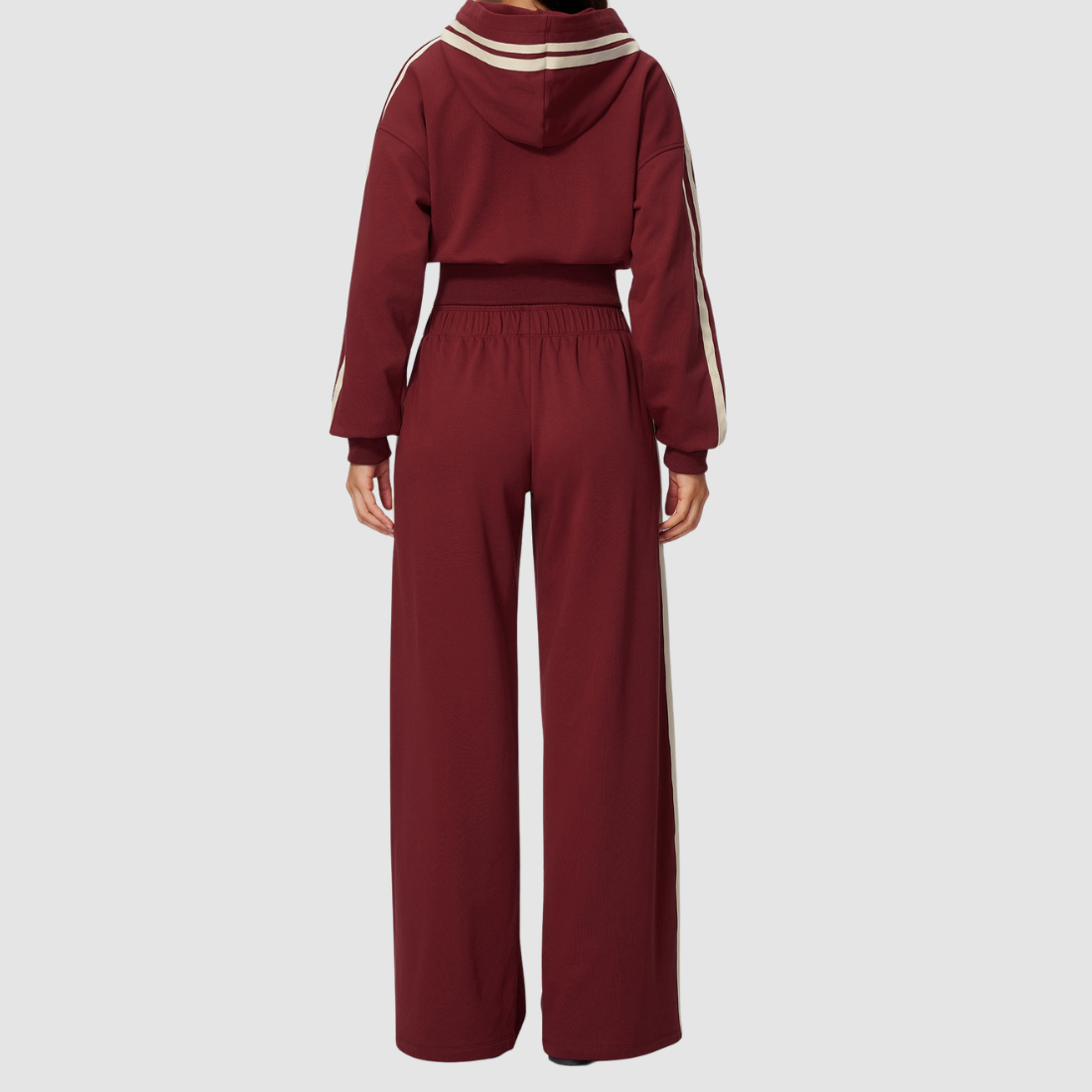 Wholesale Women's Hooded Sweatshirt and Long Sweatpants Set