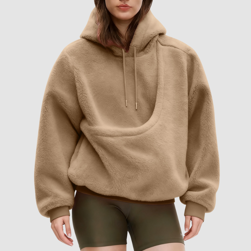 Wholesale loose sweatshirts with pet carrier pockets