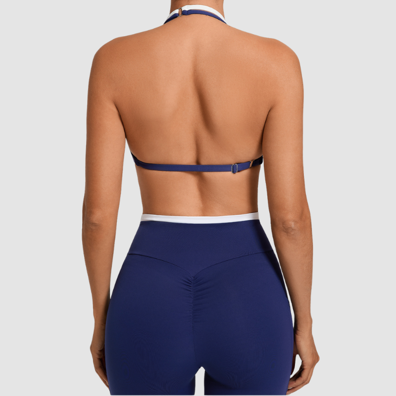 Wholesale fake two sports yoga bras | Wonderxfans bulk activewear