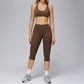 Sports bra+Mid-length leggings 2-piece set
