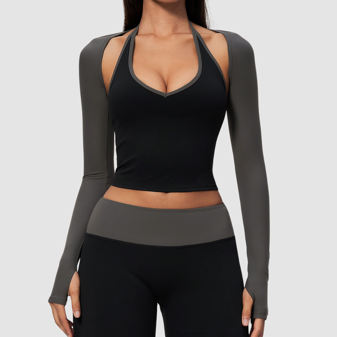 Wholesale Women’s Open-Back Yoga Shrug – Quick-Dry Long Sleeve
