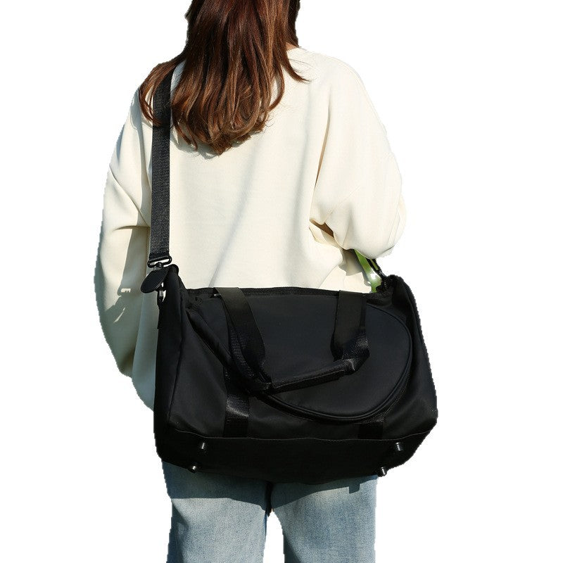 Dry/wet separation fitness bag