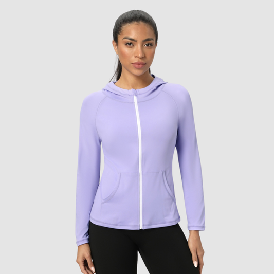 Wholesale Women's Zip Up Hoodie Sports Jacket – Quick-Dry & Windproof