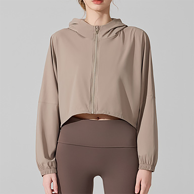 UV resistant outdoor sports long sleeved yoga suit top