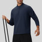 Men's Half-Zip Athletic Long Sleeve Lightweight Thermal Outdoor Top