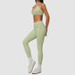 Wholesale Women's Activewear Brushed Padded Bra & Fitted Long-Pants Yoga Set