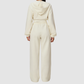 Wholesale Women's Warm Fleece-Lined Zip Up Hoodie & Sweatpants Set