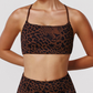 Wholesale leopard print sports bra