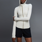 Women's yoga hooded cardigan long sleeve sports jacket