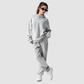 Wholesale Women's Colorblock Hooded Sweatshirt & Jogger Pants Set