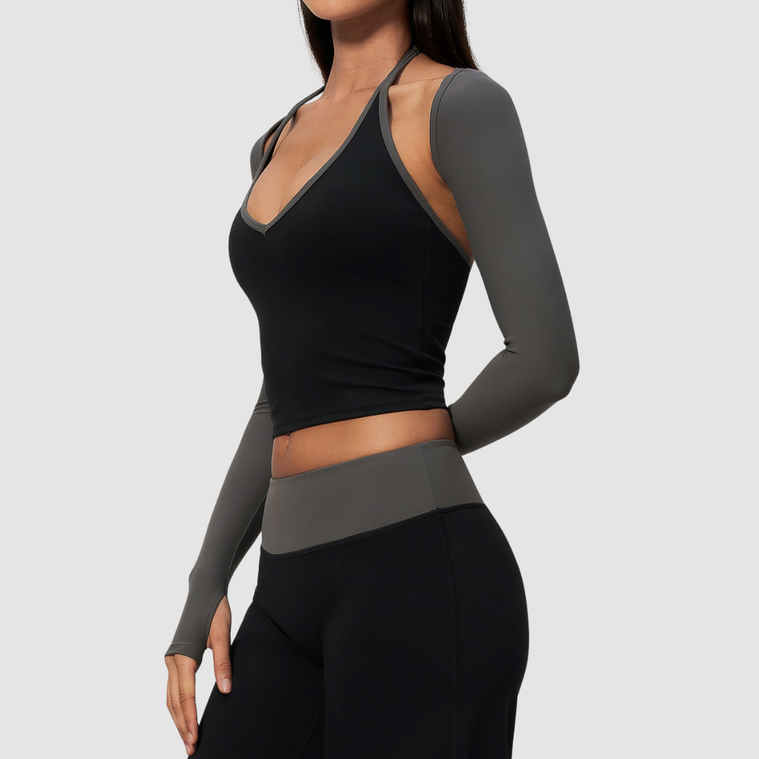Wholesale Women’s Open-Back Yoga Shrug – Quick-Dry Long Sleeve