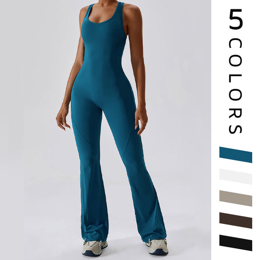 Wholesale Solid flared trousers cutout back | Wonderxfans bulk activewear