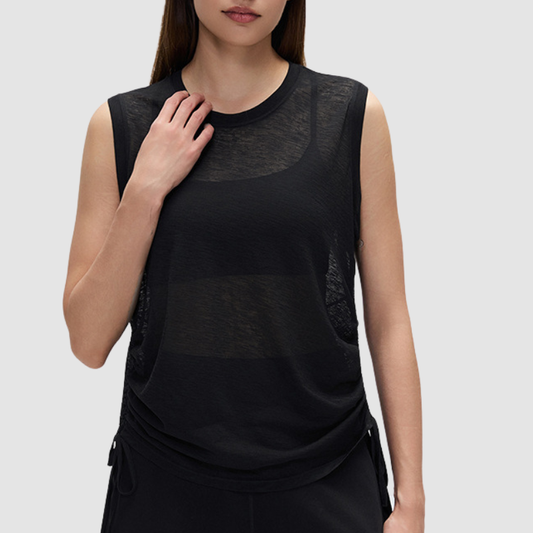 Wholesale round-neck lightweight breathable sleeveless sports vest