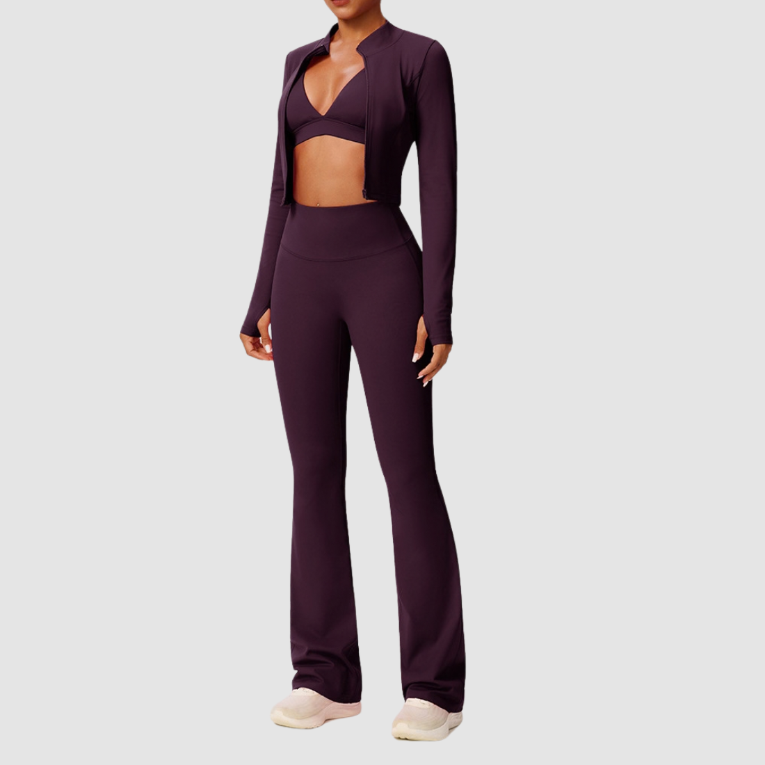 Wholesale Women's High-Stretch Breathable Yoga Three-Piece Set