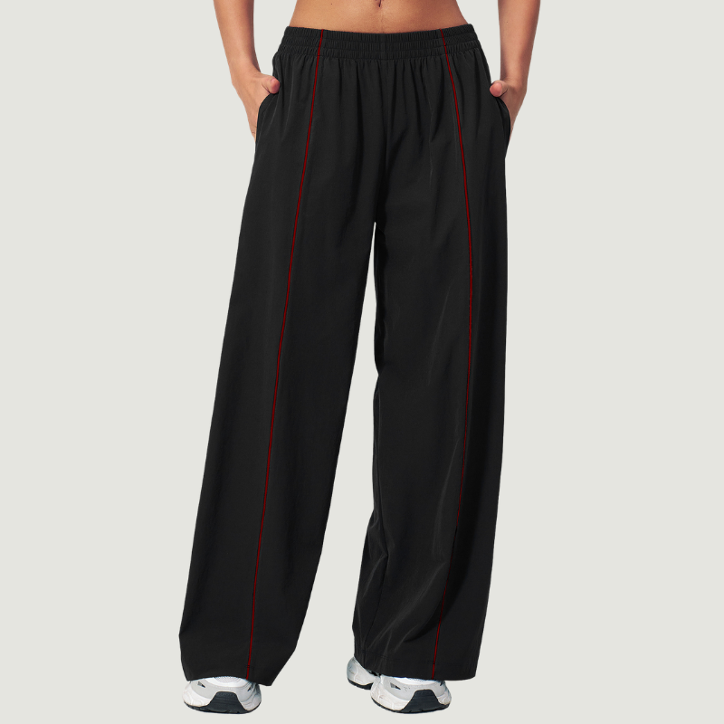 Wholesale Women's UPF50+ Sun Protection Colorblock Wide-Leg Pants – Lightweight Breathable Outdoor Running Sportswear