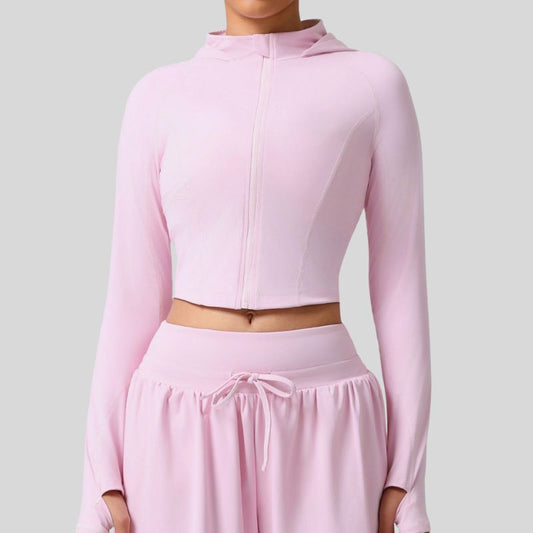 Wholesale Slim fit cropped long-sleeved yoga | Wonderxfans bulk activewear