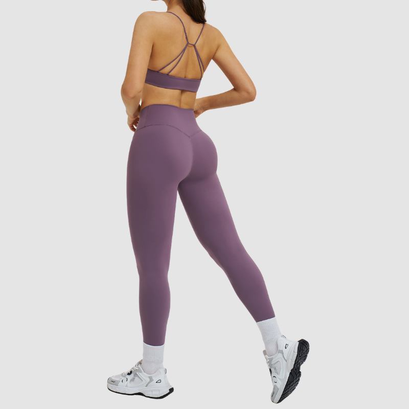Wholesale sports bras + cross-waist leggings