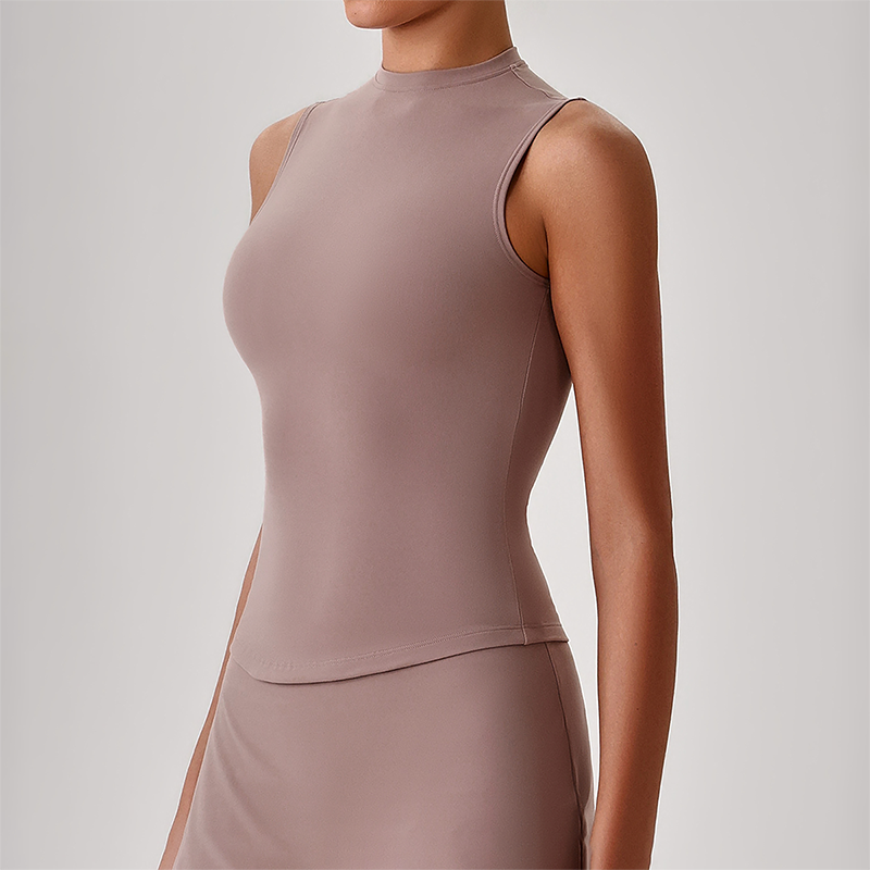 Wholesale Women's Naked Feel Yoga Tank Top – Breathable High-Stretch Sleeveless 4165