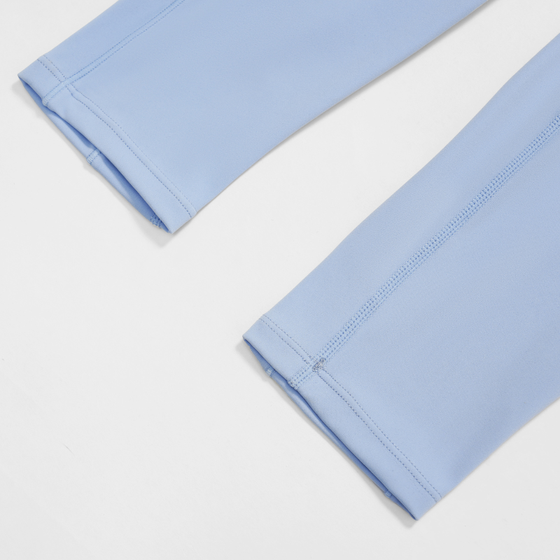 Removable Bra Pad Tank top+Pleated waistband sport leggings 2-piece set