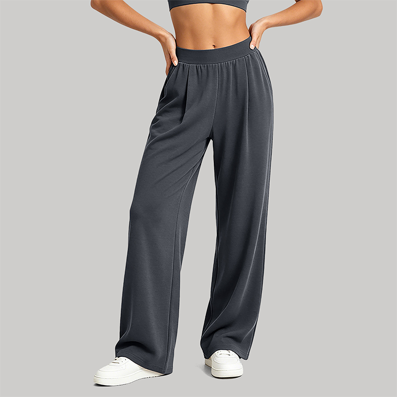 Wholesale Women's Eco-Friendly Fiber Wide-Leg Yoga Pants