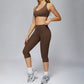 Sports bra+Mid-length leggings 2-piece set