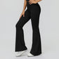 High waist slim trousers running sports flared pants