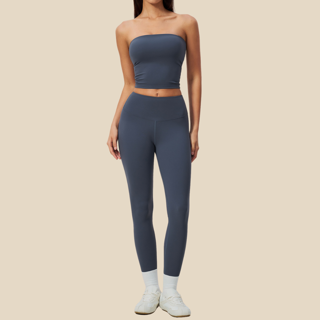 Wholesale Women's Activewear Padded Sports Vest & Fitted Cropped Pants Set