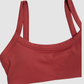 Wholesale Brushed Double-Strap Sports Bra – Open-Back Seam-Detail Yoga Bra with Chest Pad