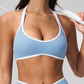Wholesale Women's Halter Neck Sports Bra – Padded Moisture-Wicking Yoga Gym Fitness Bra