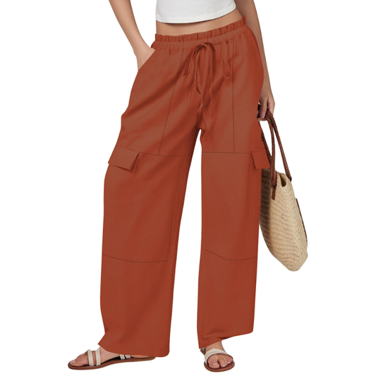 Wholesale Loose Drawstring Cargo Wide-Leg Pants | Wonderxfans bulk activewear