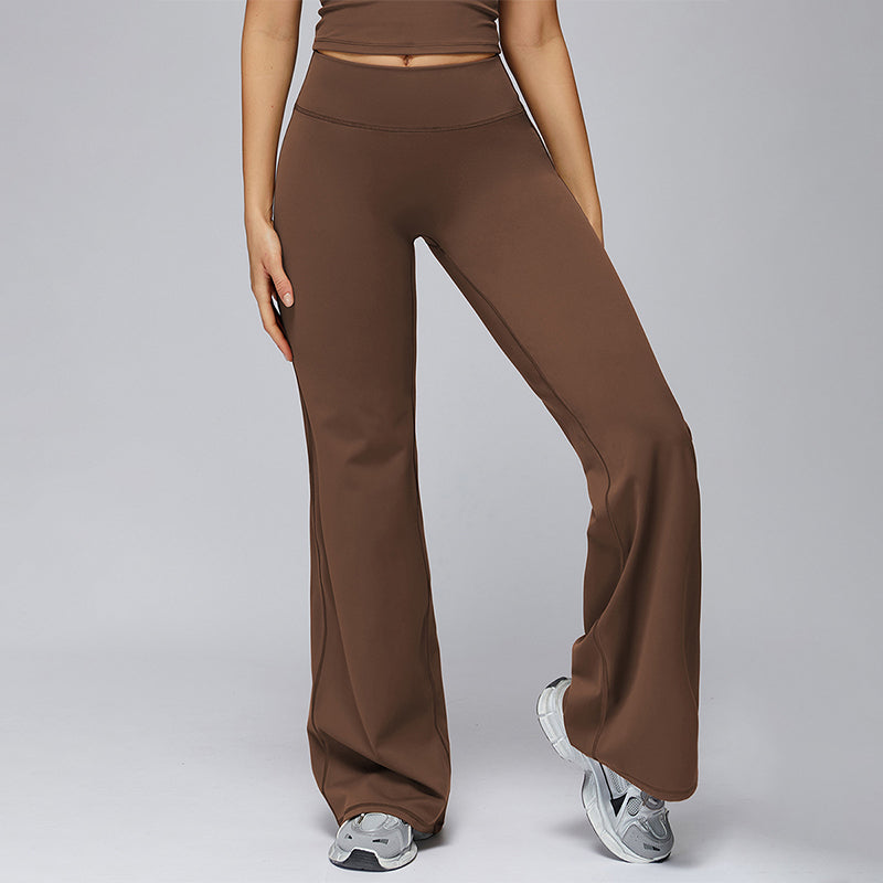 High-waisted wide-leg sweatpants