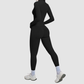 Wholesale Cross Shoulder Strap Bra+Legging+Jacket 3-Piece | Wonderxfans bulk activewear