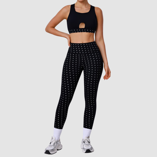 Wholesale Polka Dot activewear Yoga Set