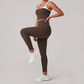Wholesale Women's Quick-Dry Yoga Set Sleeveless Sports Bra & Capri Pants with Chest Pad